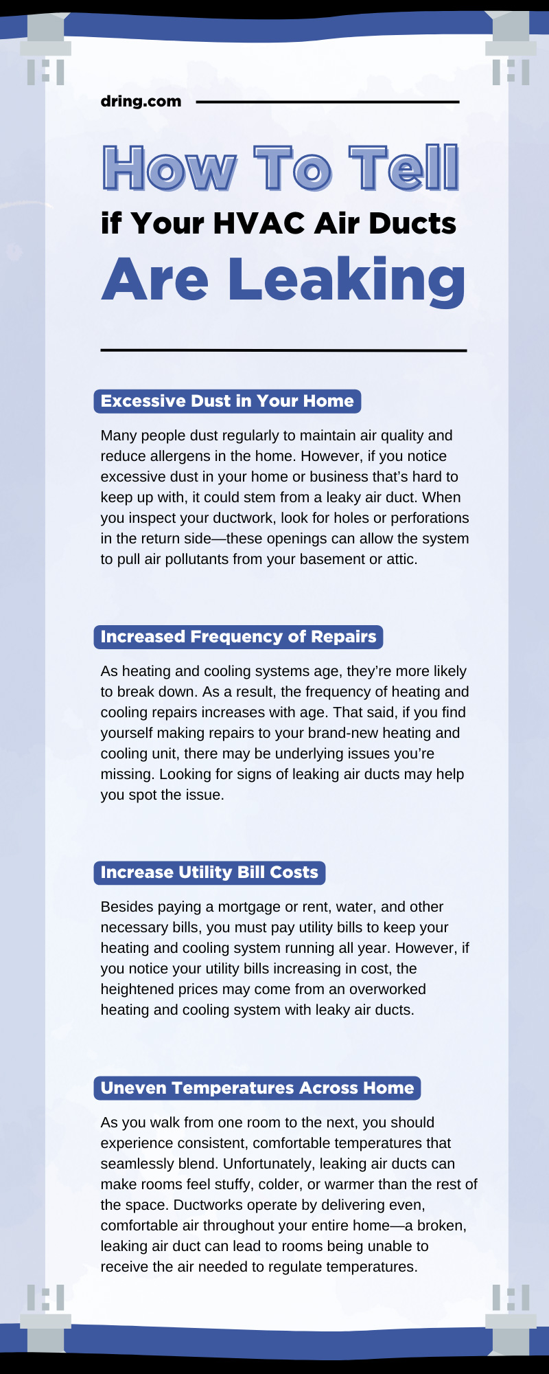 How To Tell if Your HVAC Air Ducts Are Leaking