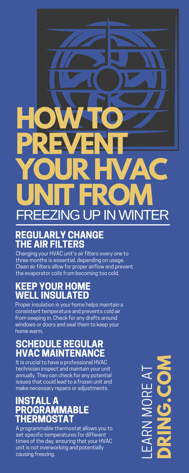 How To Prevent Your HVAC Unit From Freezing Up in Winter